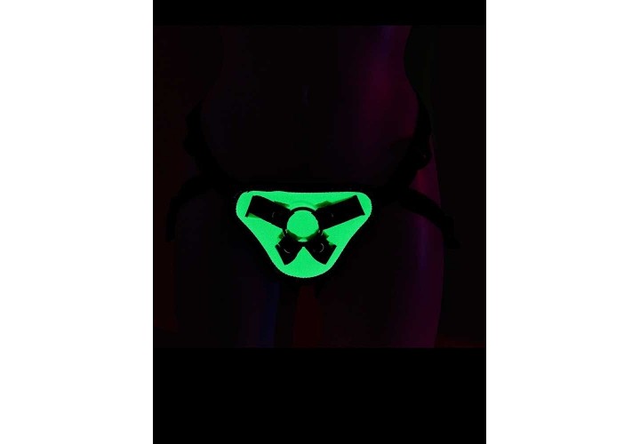 Dream Toys Radiant Strap On Harness Glow In The Dark Green
