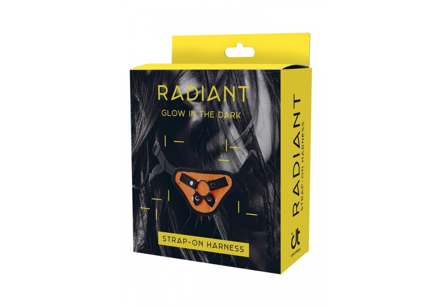 Dream Toys Radiant Strap On Harness Glow In The Dark Orange