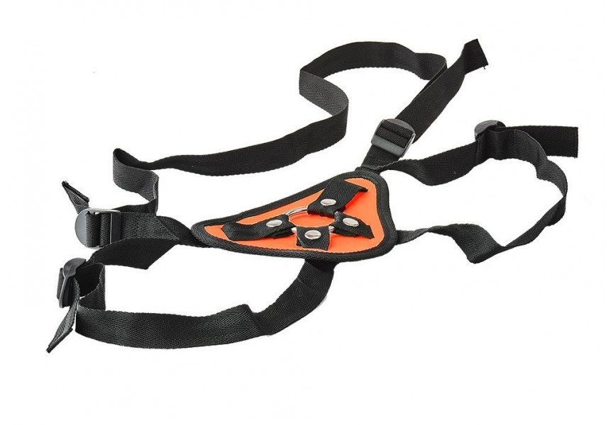 Dream Toys Radiant Strap On Harness Glow In The Dark Orange