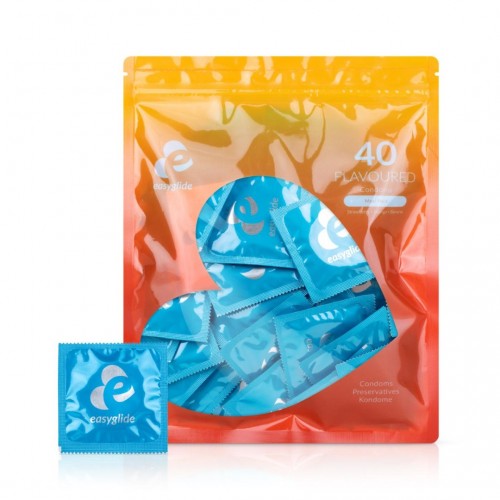 Προφυλακτικά Με Γεύσεις - Easyglide Flavored Condoms 40 pieces