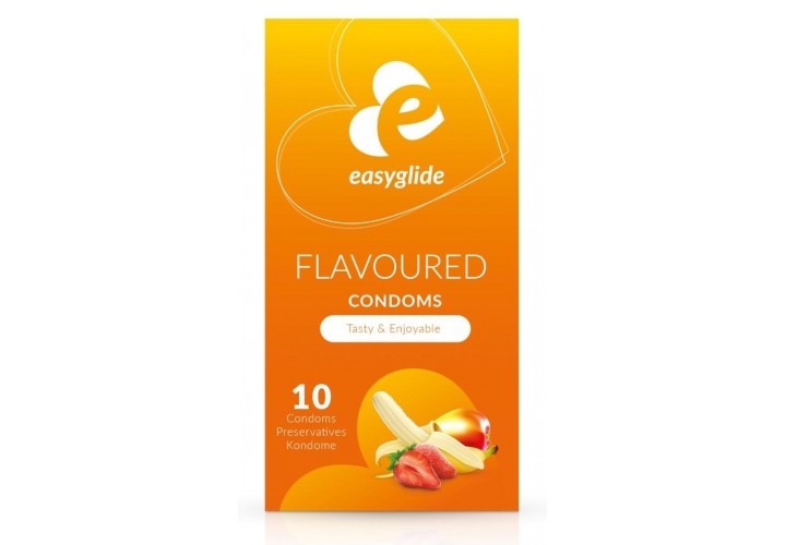 Προφυλακτικά Με Γεύσεις 10 Τεμάχια - Easyglide Flavored Condoms 10 pcs