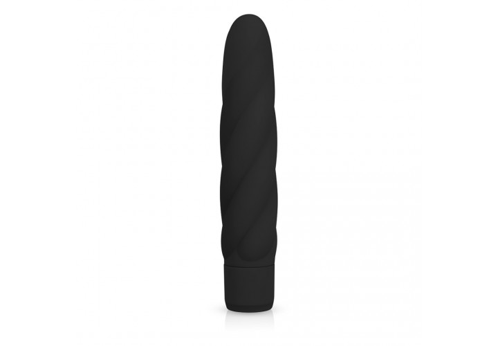 Μαύρος Δονητής Σιλικόνης - Easytoys Silicone Vibrator Black 19cm