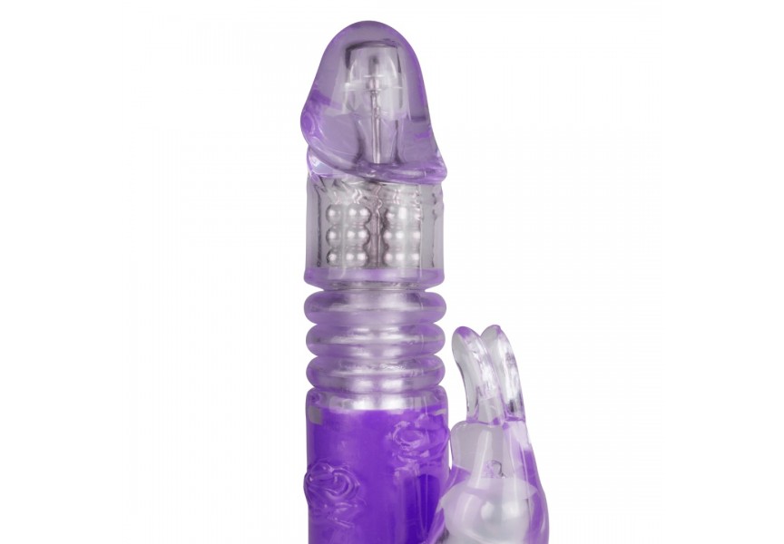 EasyToys Thrusting Rabbit Vibrator Purple 25cm