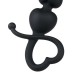Μαύρες Πρωκτικές Μπίλιες Σιλικόνης - Easytoys Anal Beads Heart Handle Black 18.5cm