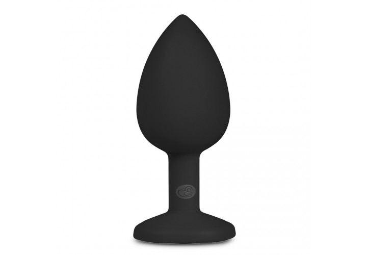Μαύρη Πρωκτική Σφήνα Με Κόσμημα - Easytoys Diamond Plug Small Black 7.5cm