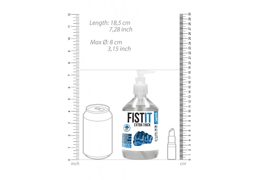 Shots Fist It Extra Thick Lubricant 500ml