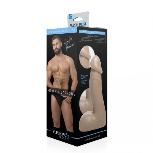 Μπεζ Ρεαλιστικό Ομοίωμα Πέους Pornstar - Fleshjack Boys Griffin Barrows Dildo Beige 17.8cm