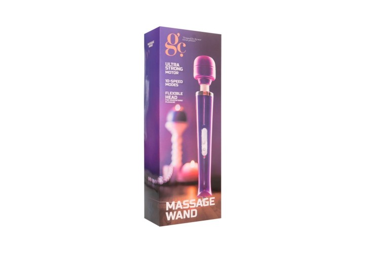 Μωβ Συσκευή Μασάζ 10 Ταχυτήτων - GC Massage Wand Vibrator 10 Speed Purple 32cm