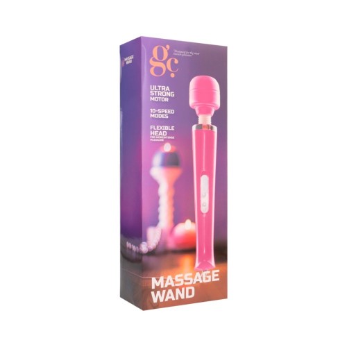GC Massage Wand Vibrator 10 Speed Pink 32cm