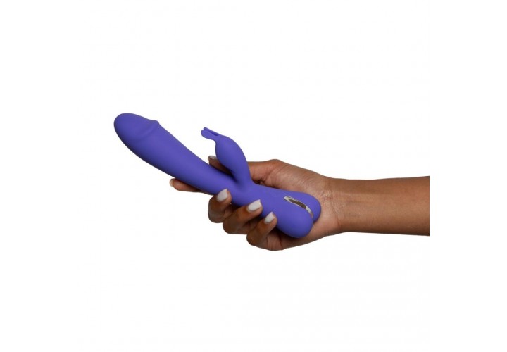 Μωβ Δονητής Rabbit Σιλικόνης 10 Ταχυτήτων - Good Vibes Only Trix Rabbit Vibrator Purple 22.5cm