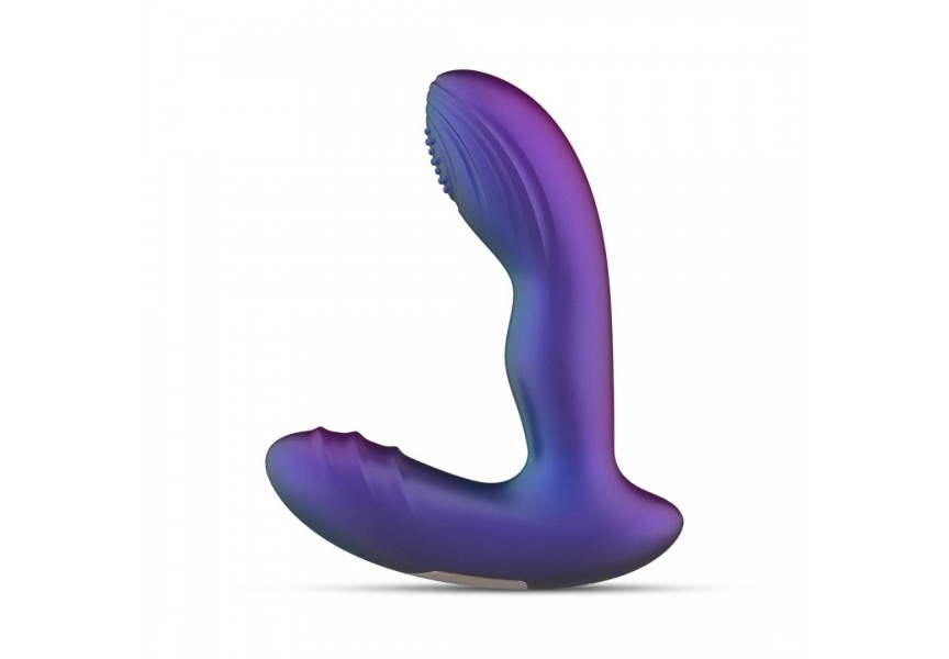 Hueman Galaxy Tapping Butt Plug Purple 14.9cm