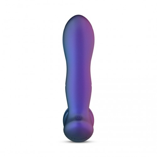 Μωβ Πρωκτική Σφήνα Με Παλμικές Δόνησης - Hueman Galaxy Tapping Butt Plug Purple 14.9cm