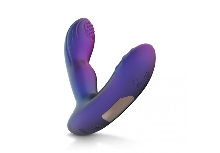 Hueman Galaxy Tapping Butt Plug Purple 14.9cm