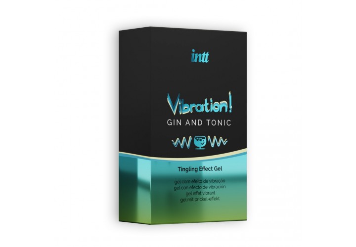Διεγερτικό Στοματικό Τζελ Με Δόνηση & Γεύση - Intt Vibration Gin & Tonic Tingling Gel 15ml