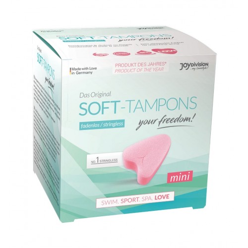 Μαλακά Μίνι Ταμπόν Ελαφριάς Ροής - JoyDivision Soft Tampons Mini 3 pcs