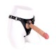 Kiotos Cox Leather Strap On With Dildo Flesh 23cm