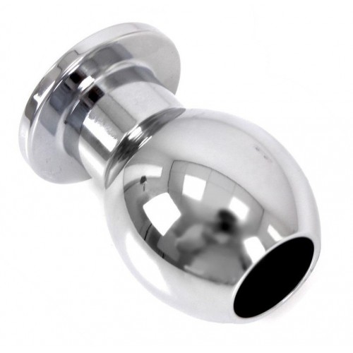 Μεταλλική Ανοιχτή Πρωκτική Σφήνα - Kiotos Stainless Steel Hollow Anal Plug Small Silver 6cm