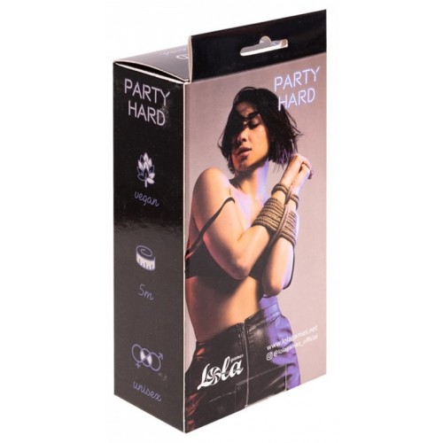 Φετιχιστικό Vegan Σχοινί Δεσίματος - Lola Games Rope Party Hard Beloved Brown 5m