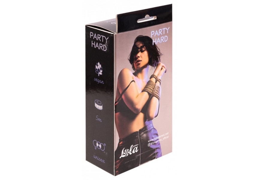 Φετιχιστικό Vegan Σχοινί Δεσίματος - Lola Games Rope Party Hard Beloved Brown 5m