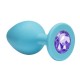 Τιρκουάζ Πρωκτική Σφήνα Με Κόσμημα - Lola Games Cutie Anal Plug Small Turquoise/Purple 7.5cm