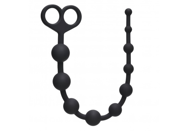 Lola Games Orgasm Silicone Beads Black 33.5cm