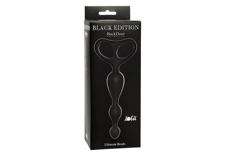 Μαύρες Πρωκτικές Χάντρες Σιλικόνης - Lola Games Ultimate Silicone Anal Beads Black 17cm