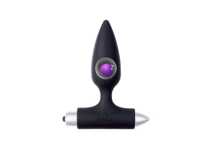 Μαύρη Πρωκτική Σφήνα Σιλικόνης Με Δόνηση - Lola Games Vibrating Anal Plug Spice It Up New Edition Glory Black 11cm