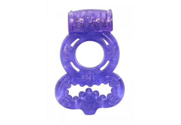 Μωβ Δονούμενο Δαχτυλίδι Πέους - Lola Games Treadle Vibrating Cock Ring Purple