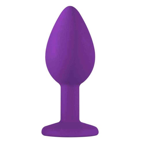 Μωβ Πρωκτική Σφήνα Με Κόσμημα - Lola Games Cutie Anal Plug Small Purple/Clear 7.5cm