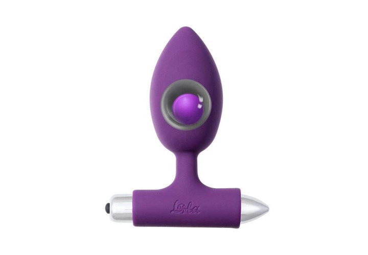 Μωβ Πρωκτική Σφήνα Σιλικόνης Με Δόνηση - Lola Games Vibrating Anal Plug Spice It Up New Edition Perfection Purple 11cm