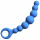 Μπλε Πρωκτικές Χάντρες Σιλικόνης - Lola Games Flexible Silicone Wand Anal Beads Blue 18cm