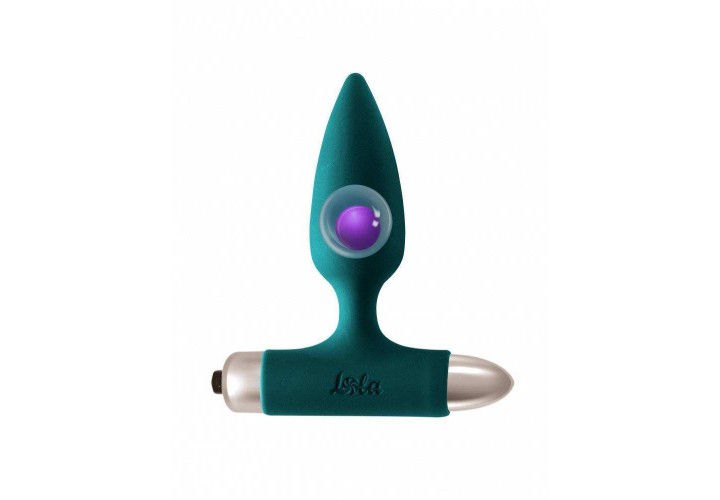 Πράσινη Πρωκτική Σφήνα Σιλικόνης Με Δόνηση - Lola Games Vibrating Anal Plug Spice It Up New Edition Glory Green 11cm