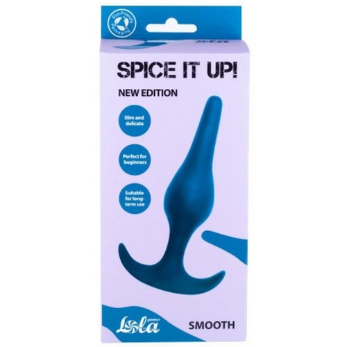 Πρωκτική Σφήνα Σιλικόνης - Lola Games Smooth Silicone Anal Plug Aquamarine 12.5cm