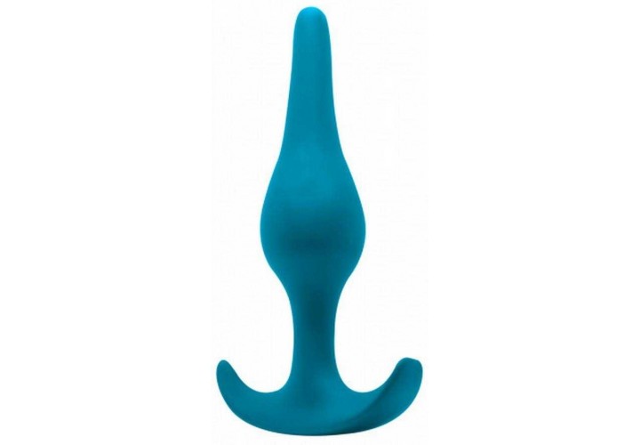 Πρωκτική Σφήνα Σιλικόνης - Lola Games Smooth Silicone Anal Plug Aquamarine 12.5cm