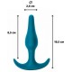 Lola Games Starter Silicone Anal Plug Aquamarine 10.5cm