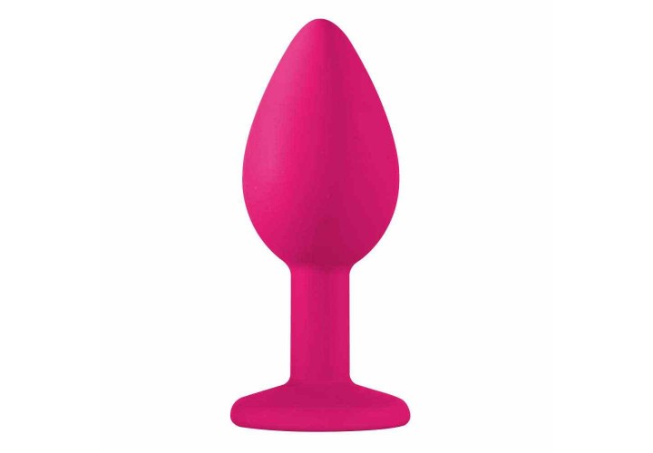 Ροζ Πρωκτική Σφήνα Με Κόσμημα - Lola Games Cutie Anal Plug Small Pink/Black 7.5cm