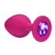 Ροζ Πρωκτική Σφήνα Με Κόσμημα - Lola Games Cutie Anal Plug Small Pink/Purple 7.5cm