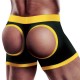 Εσώρουχο Strap On Με Υποδοχή Για Ομοίωμα Πέους - Lovetoy Ingen Horny Strapon Shorts Black/Yellow