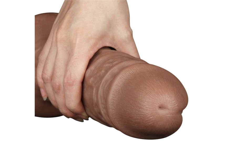 Μεγάλο Ρεαλιστικό Ομοίωμα Πέους - Lovetoy Realistic Chubby Dildo Brown 26.6cm