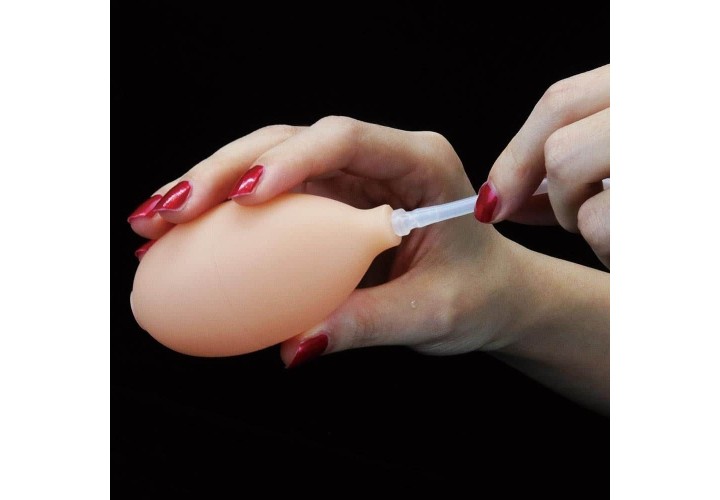 Ρεαλιστικό Ομοίωμα Εκσπερμάτισης - Lovetoy Soft Ejaculation Cock With Ball Flesh 20cm