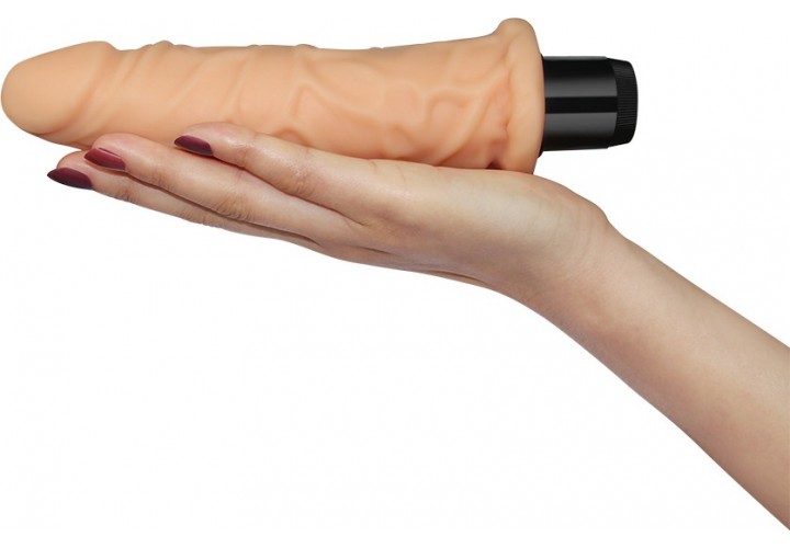 Μπεζ Μαλακός Ρεαλιστικός Δονητής - Lovetoy Xtreme Feel Realistic Vibrator Flesh 21.5cm