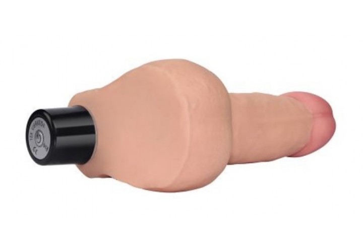 Ρεαλιστικός Μαλακός Δονητής 10 Ταχυτήτων - Lovetoy Real Softee Realistic Vibrator Flesh 20cm