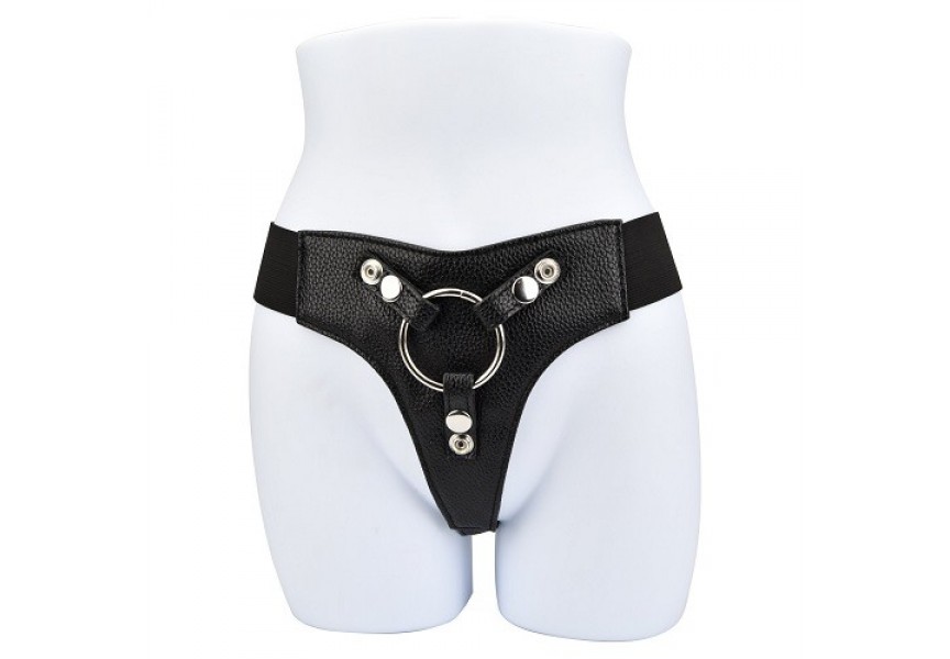 Loving Joy Elastic Harness Strap On Black