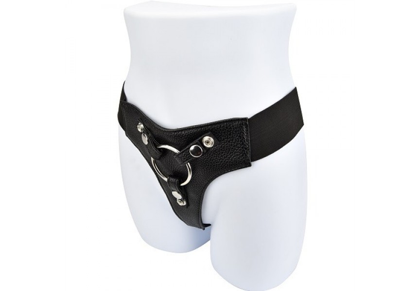 Loving Joy Elastic Harness Strap On Black