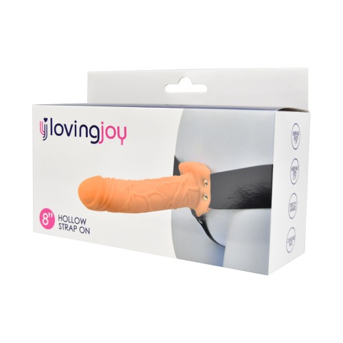 Ρεαλιστικό Κούφιο Ομοίωμα Με Ζώνη - Loving Joy Hollow Strap On Vanilla 20cm