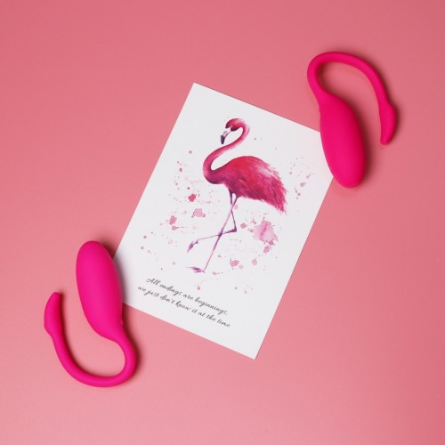 Ασύρματη Σφαίρα Με Εφαρμογή Κινητού - Magic Motion Flamingo Vibrating Bullet Red