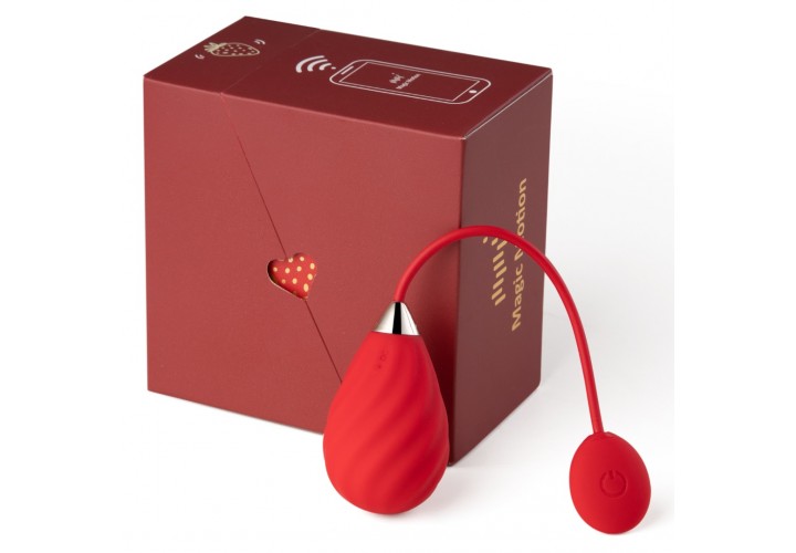 Ασύρματο Κολπικό Αυγό Με Εφαρμογή Κινητού - Magic Motion Magic Sundae App Controller Love Egg Red