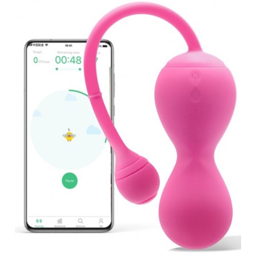 Ροζ Κολπικές Μπάλες Με Εφαρμογή Κινητού - Magic Motion Smart Kegel Master Balls Pink