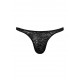 Male Power Stretch Lace Bong Thong Black