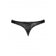 Male Power Stretch Lace Bong Thong Black